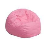 Flash Furniture Small Solid Light Pink Kids Bean Bag Chair