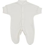 BabyPrem Baby Plain Sleepsuit Premature Tiny Clothes 0-1lb White 20-26cm