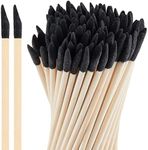 Honoson 100 Pack Sanding Sticks Matchsticks Sanding Twigs Fine Detailing Sanding Sticks for Plastic Models Wood Hobby, 280 Grit, 5.4Inch