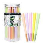 Nilef Colorful Pre Rolled Cones King Size 100 Pack | Colorful Rolling Papers with "W" Filter Tip | Easy to Use | (J1590)