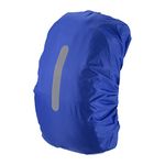 PATIKIL 65-75L Waterproof Backpack Rain Cover, Non-Slip Backpack Cover with Vertical Reflective Strap Stay Dry for Hiking, Camping, Hunting, XL, Navy Blue