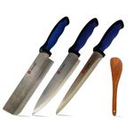 Ying Guns Premium Stainless Steel Combo Pack Set of 3 Kitchen Knife Cleaver 7x2 Chef's 8X 1.6 & Slicer Knife 8x1 for Cutting Meat,Fish,Vegetable