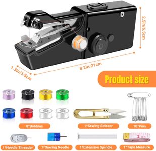 Mini Handheld Sewing Machine – Portable Cordless Electric, Black, Beginner Kit