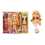 RAINBOW HIGH Winter Break Poppy Rowan – Orange Winter Break Fashion Doll and Playset with 2 Complete Doll Outfits, Pair of Skis and Winter Doll Accessories, Great Gift for Kids 6-12 Years Old