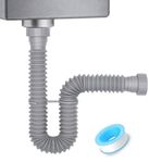 Cinsda Flexible Sink Drain Pipe, 1-