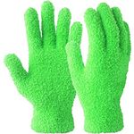 EvridWear Microfiber Auto Dusting Cleaning Gloves for Cars and Trucks Dust Cleaning Gloves for house cleaning perfect to clean mirrors lamps and blinds (L/XL)