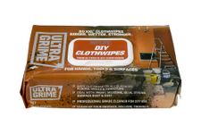 UltraGrime DIY Wipes XXL Heavy Duty 80 Thick Wipes - Heavy Duty Big Wipes - cleaning wipes heavy duty - stain remover wipes - surface cleaning wipes - heavy duty - paint remove multi purpose wipes