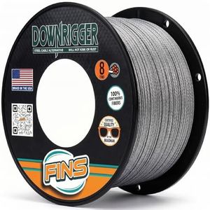 FINS Windtamer Braided Fishing Line - Versatile, Compact Braid for All Fisheries, Reduces Wind Knots and Rod Tip Wraps - High Performance 4-End Braid - Blue - 4 Lb - 2000 Yds
