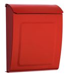 ARCHITECTURAL MAILBOXES 2594R Red Aspen Locking Wall Mount Mailbox, C1