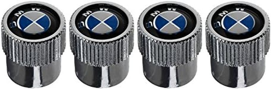 BMW Logo ABS Chrome Finish Tire Stem Valve Caps