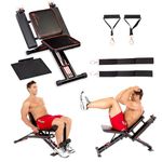 TOTAL FLEX L Folding Weight Bench & Exercise Bench Press Rack - Fitness Benches, Gym Bench for Home, Workout Bench - Multi Gym Strength Training Equipment, Pilates Equipment, Portable Gym Equipment