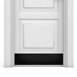 Door Kick Plate - Satin Black Anodized Aluminum - Industrial Self-Adhesive Mount (6x30")