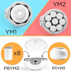Duronic Electric Yogurt Maker – YM2, Homemade Yogurt Machine