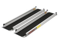 Telescopic Wheelchair Ramps 3ft - 5ft, Pair of Portable, Adjustable Ramps with Anti Slip Tread & Carry Bag