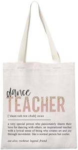 Pink Dance Teacher Gift Dance Teacher Appreciation Gift Dance Teacher Tote Bag Gift for Dance Instructors (Dance Teacher Tote CA)