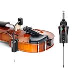 ACEMIC Violin Wireless Microphone, UHF Wireless Rechargeable Transmitter and Receiver Clip-on Music Instrument Mic for Stage Shows, Violinist, VT-5