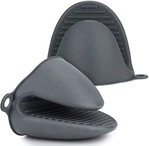 GIHENHAO Silicone Oven Mitts for Air Fryer, 1 Pair Thicken Mini Oven Gloves Heat Resistant for BBQ,Cooking,Baking
