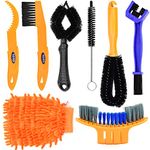 Demason 8 Pcs Bike Cleaning Tool Set, Bike Cleaning Brush Kit for Bike Chain/Tire/Sprocket/Wheel Cycling Corner Stain Dirt Clean (Fit for All Bikes)