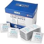Lens Cleaning Wipes - [210 Pack] Pre Moistened Cleansing Tissues & Cloths and Individually Wrapped Eyeglass Cleaner Wipe Pads for Phones, Tablet Screens, Helps Clean Cameras, Electronics, Photo Lens and Optics