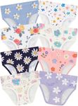 BliBliTaTa Girls' Underwear,Soft Cotton Tagless Panties for Toddlers' & Little Kids' Comfort,Breathable Briefs in Sizes 18-24 Months,2T,3T,4T,5T,6T,7,8,10,12 Years Old,8-Pack White-4T