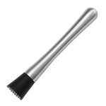 NJ Cocktail Bar Muddler 8", Stainless Steel Cocktail Muddler, Drink Muddler Bartender Tool for Old Fashioned Mojitos,Stainless Steel Strong Muddler to Create Refreshing Drinks, Bartender Tool: 1 Pc.