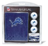 Team Golf NFL Detroit Lions Embroidered Golf Towel, 3 Golf Ball, and Golf Tee Set Gift Set Embroidered Golf Towel, 3 Golf Balls, and 14 Golf Tees 2-3/4" Regulation, Tri-Fold Towel 16" x 22" & 100%