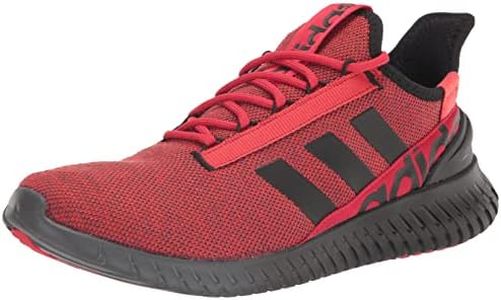 adidas Men's Kaptir 2.0 Running Shoe, Vivid Red/Core Black/Grey Five, 10