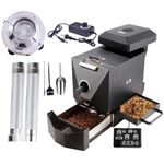 Electric Home Coffee Roaster Roasting Machine Nuts Barista Home 500g Electric Coffee Bean Roaster Machine Grain Dry 110V for Home use with Smoke Filter and Chaff Collector