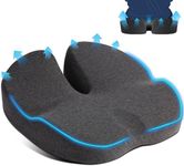 Firhuza Seat Cushion Office Chair Cushions Memory Foam Pressure Relief Cushion for Hip, Tailbone, Coccyx, Sciatica,Ergonomic Seat Cushion Pad for Desk Chair, Wheelchair, Car Seat for Long Sitting