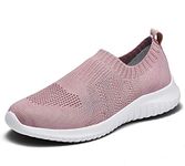 TIOSEBON Womens Lightweight Trainers Walking Shoes Breathable Running Sneakers 5 UK Mauve 37.5 EU Label Size Asian 38