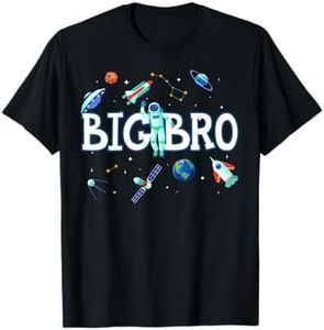 Big Brother Astronaut Space Family Matching Birthday Party T-Shirt