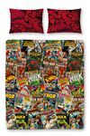 Character World Disney Marvel Comics Double Rotary Duvet Set, Multi-Color