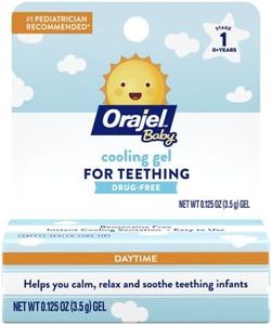 Orajel Non-Medicated Cooling Teething Gel, Daytime, 0.125 Ounce