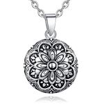 EUDORA Harmony Ball Angel Caller Pregnancy Women Necklace Hopeful Flower Vintage Pendant Wishing Chime Ball Bola Necklace for Future Mama Fashion Jewellry Original Gift for Women, 30inch + 45inch