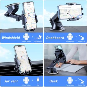 Blukar Adjustable Car Phone Holder – Universal Mount for Smartphones