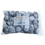 BALLIIHOO Pack of 250 Crown Bottle Caps - White