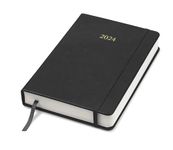 Wykeham's Executive 2024 Daily Journal Planner (Black, 8.5"×5.5")