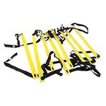 MEETOZ Durable 4-Meter 8-rung Agility Ladder for Soccer, Speed, Football Fitness Feet Training with Black Carrying Bag