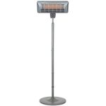 La Hacienda Grey Series Standing Heater - Quartz Element. IP24