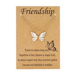 Friendship Necklace Best Friend Necklace Birthday Gift Matching BFF Necklace for 6 Girls Sister Birthday Gifts Soul Sister Gifts for Girls