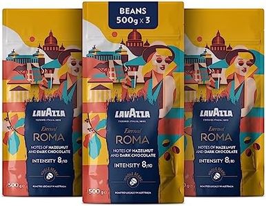 Lavazza, Tales of Italy Eternal Roma, 1.5Kg, Coffee Beans for Espresso Coffee Machines, Notes of Hazelnut&Dark Chocolate, Arabica&Robusta, Intensity 8/10, Medium Roasting, Roasted in Australia, 3x500g