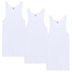 Abanderado Men's Pack Camisetas Tirantes Ocean Canalé Tank Top, white, XL (pack of 3)