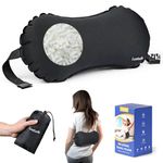 Luxtude Inflatable Lumbar Pillow for Airplane Travel, Lumbar Support Pillow for Office Chair/Car, Inflatable Travel Pillow Back Support Pillow Neck Pillow, Lower Back Pillow for Reducing Lumbar Pain