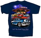 Joe Blow Men's Chevy Bel Air Tri-Five Retro Drive-in T-Shirt-xl