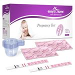 Easy@Home Pregnancy Tests Bulk: 20 Pack with Cup Early Detection Pregnancy Test Strips - Highly Sensitive hCG Urine Tests for Home Use