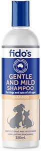 Fido's Gentle and Mild Shampoo 250ml, Soap-Free Formula for Sensitive Skin, Soothing Grooming Shampoo for Dogs, Cats, Puppies and Kittens, Suitable for All Breeds and Coat Types