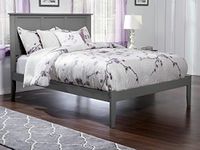 Atlantic Furniture AR8651009 Madison Platform Bed, King, Grey