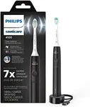 PHILIPS Sonicare 4100 Electric Toothbrush, Rechargeable Electric Toothbrush with Pressure Sensor, Black HX3681/24