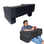 The White Willow Lapdesk Pillow for Laptops, Study, and Reading- Hard Foam Lap Desk Pillow-Ergonomic Design Gaming Pillow, Arm Rest & Reading Pillow- Perfect for Bed, Floor & Sofa- Grey
