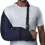 HIDROLIGHT - Immobilizer Arm Sling for Upper Limb Injuries - Arm Brace for Left and Right, Bursitis Elbow Brace, Arm Support Straps - Shoulder Support Immobilizer for Rotator Cuff - Black, X-Large